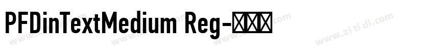 PFDinTextMedium Reg字体转换